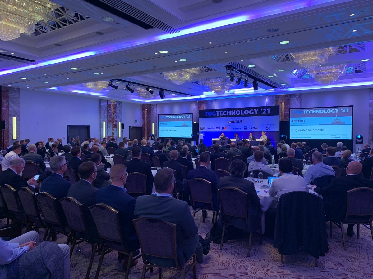 SeaMachines's tweet photo. Sea Machines is in #London for the @TUGTECHNOLOGY Conference! If you're attending this event, be sure to visit our booth #28 to learn about wireless, remote-helm control and #autonomous command #technologies for #tugboats. 

#tugtechnology @RivieraMaritime #towboats #maritime https://t.co/LpJohJ4E7U