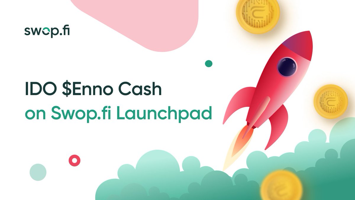 🎉Meet $Enno Cash IDO on @Swopfi Launchpad! Check out the terms, stake SWOP, invite your friends by referral link and participate in the promo campaign. 🎟Get ready for the token sale! It starts October 28 and will last for less than a day! Go: goo.su/8q4f