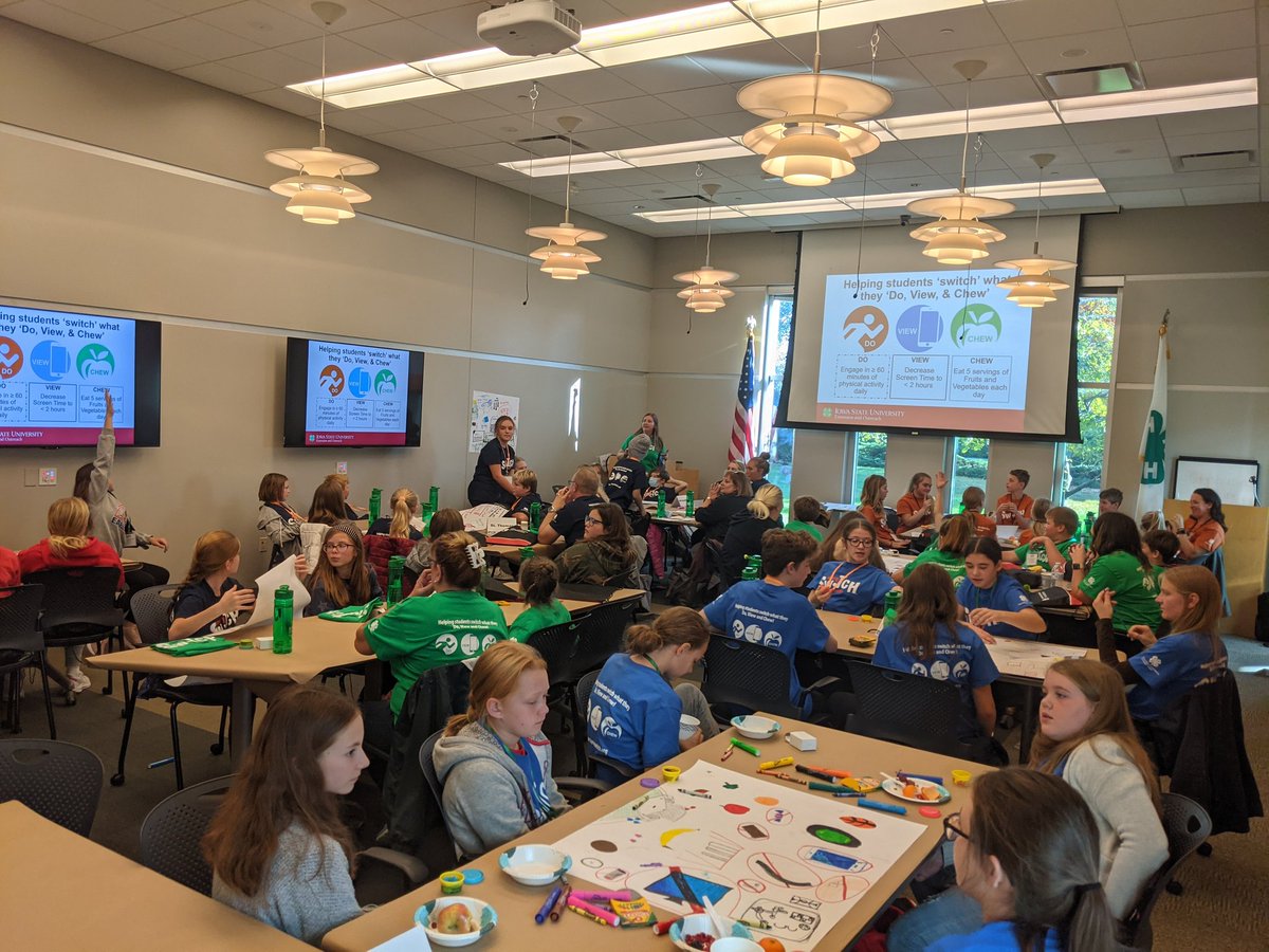 🎉 Excited to have our SWITCH youth ambassadors at <a href="/IowaStateU/">Iowa State University</a> today for the youth ambassador summit! They are currently brainstorming ways to improve their school wellness environment!