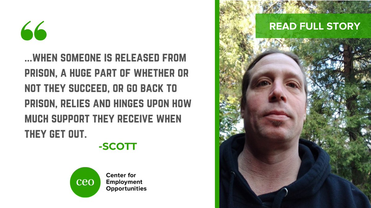 ceoworks's tweet photo. Scott shares the importance of #reentry support, combined with his strong work ethic and reliability, which resulted in his temporary employer hiring him as full-time staff. Read more: https://t.co/dLl5VVj708 #cashassistance #ceoworks https://t.co/RDttciovEM