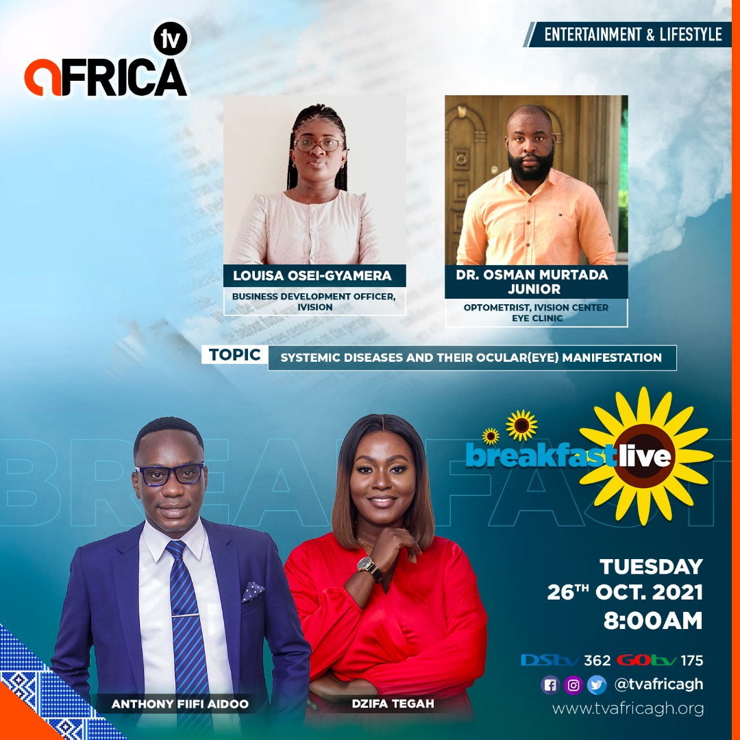 iVisionCenter's tweet photo. Hello Fam๐!!!
Make a date with Us tomorrow at 8am! on Tvafricagh for an insightful moment ๐ฅ๐.
@tvafricagh
#eyeeducation
#education
#iVisionCenter
#yoursightsbestsolution https://t.co/7Kk6iQeztr
