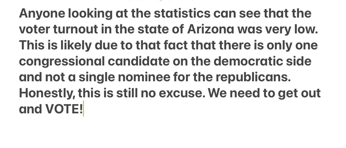 Voter turnout  needs to improve for the General Election.