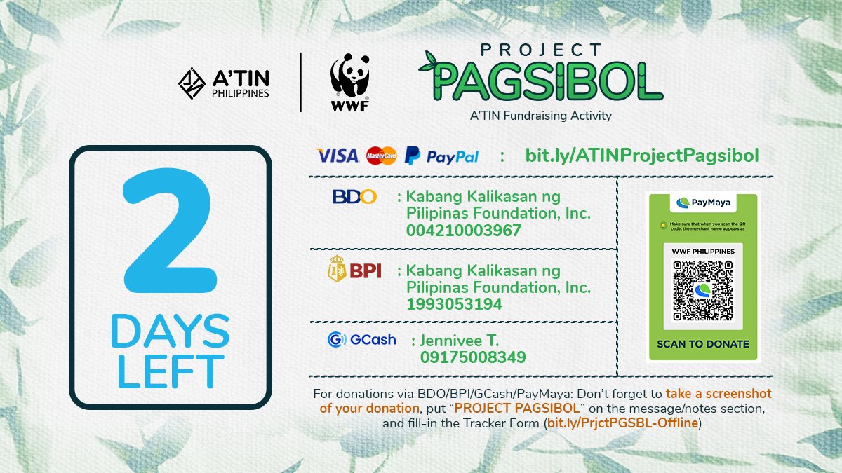 SB19_ATINph's tweet photo. 2 DAYS LEFT before #ATINProjectPagsibol ends 🌱
You can still send your donations until tomorrow, October 26, 2021 at 11:59PM.
See thread for links/donation details.
KEN TeaserClip
@SB19Official
#SB19BazingaMVTeaser
#SB19KenBazingaTeaserClip
#RAWRAwards2021 #RAWRATIN https://t.co/v9Ld8ZzV1g
