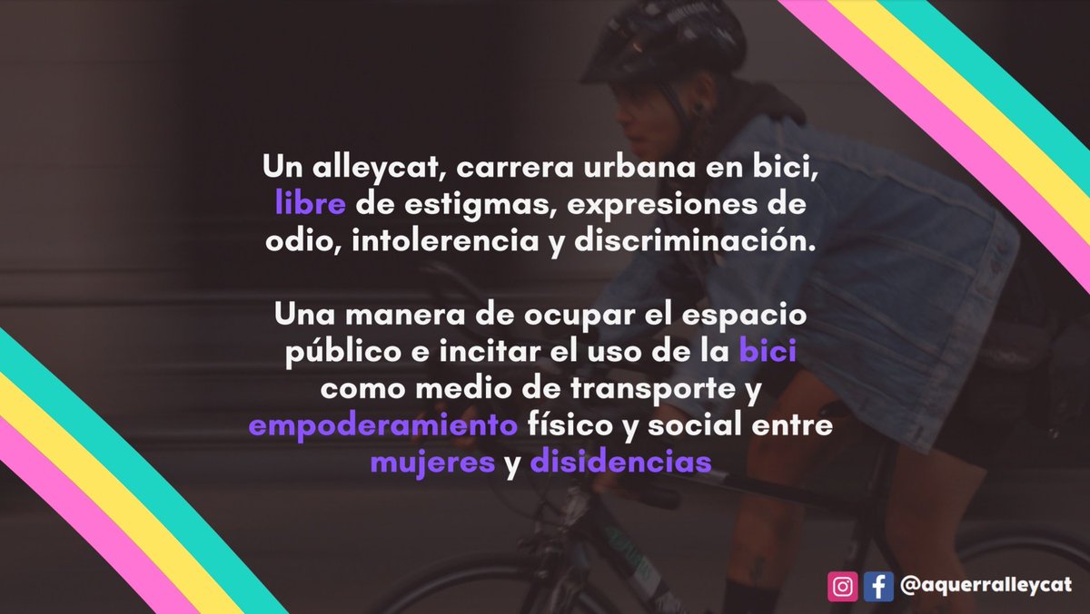 aquerralleycat's tweet photo. ¿Qué es un #AlleyCat ? ¿Para qué? ¿Quiénes pueden participar?
 ¡VAMOS A DIVERTIRNOS, TODAS LAS BICIS JUEGAN! 
📆 31 de Octubre 🎃 https://t.co/uaFxHCaDMU
