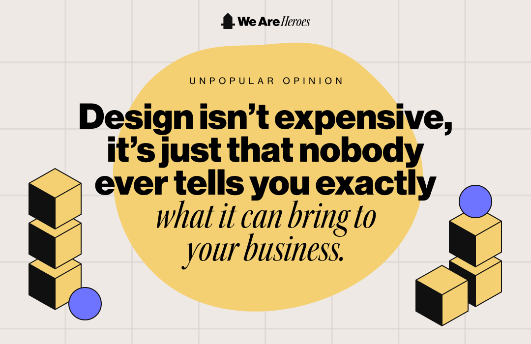 ChrisHeroes's tweet photo. Great design is expensive, and we know that bad design can be even more costly. So why do #startup #founders and #businessowners feel so torn when it comes to investing in it?

Do design services and agencies just do a terrible job at communicating the value? Is it that unclear? https://t.co/IsgVOi0AQo