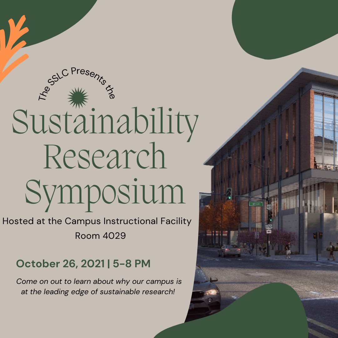 uiuc_sslc's tweet photo. Stop on by any time from 5-8 pm to learn about some of the sustainability research being done and how to get involved! There will also be free cookies! https://t.co/4ltPhNC5AW