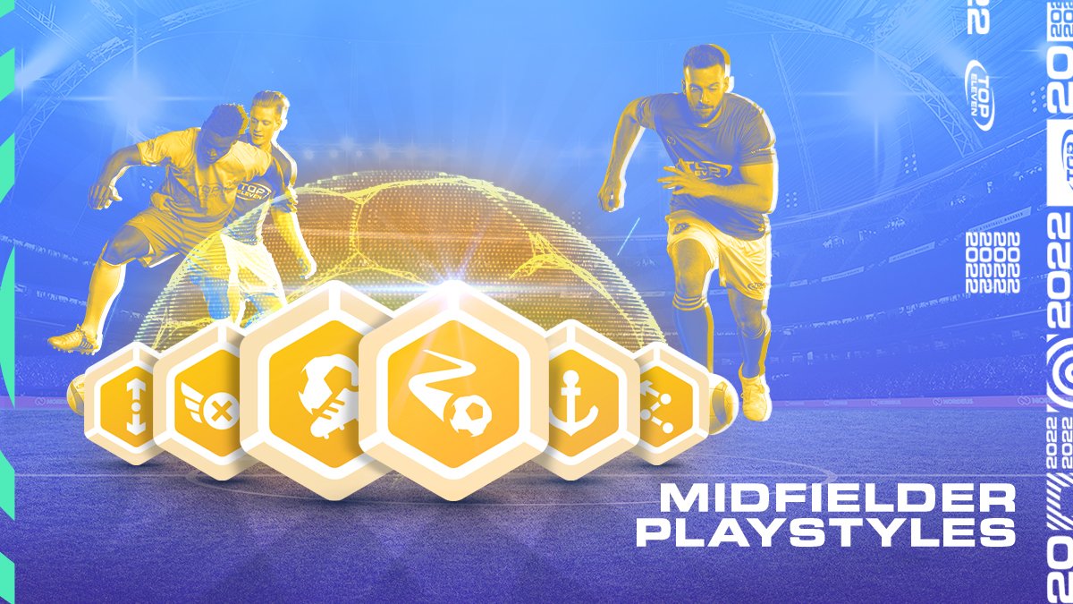 Top Eleven on Twitter "Midfielder Playstyles come in 6 different types