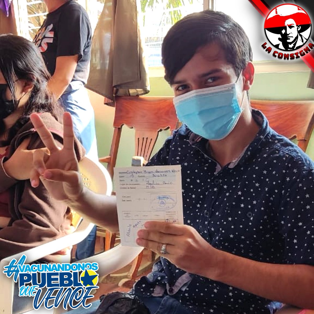 LaConsigna1979's tweet photo. #Nicaragua |  Niños de la ciudad de León y en todo el territorio nacional asisten acompañados de sus tutores a los puestos de salud para vacunarse contra el COVID-19

#VacunandonosPuebloQueVence 
#TodosJuntosVamosAdelante https://t.co/WeQok0PL3l