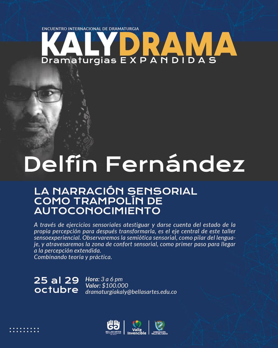 faebellasartes's tweet photo. Comienza el Kalidrama. Esta semana programación de charlas, talleres y trasnocheos dramaturgicos de lujo. Vení al Kalidrama y tejamos sin agujas. https://t.co/FxyXQbWm23