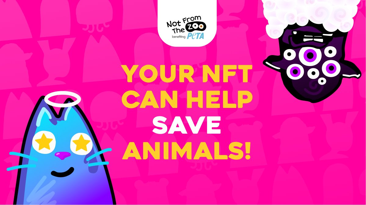 NotFromTheZoo's tweet photo. Our #NFT project is 100% committed to making a difference in the world, so 60% of the sales are donated automatically to PETA's campaigns in support of animal victims of the entertainment industry. ✨
Know more at: https://t.co/yg5T8yTBQM https://t.co/5UkPuvIHZR