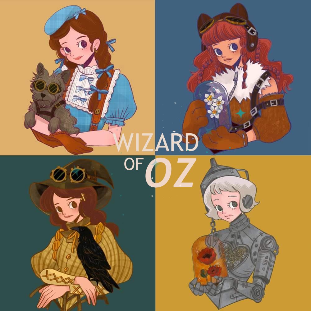 penpisketch's tweet photo. HER STEAMPUNK [ WIZARD OF OZ ] NO.51-54
 No.51-54 👧🦁👩‍🌾🤖
start 0.035 ETH
https://t.co/Trm3pQG56V

#NFTCommunity #nftart #OpenSeaNFT  #nftcollector #NFTTHAILAND #NFTdrops #NFTs #steampunk #procreate #NFT https://t.co/2rTelGQC4x