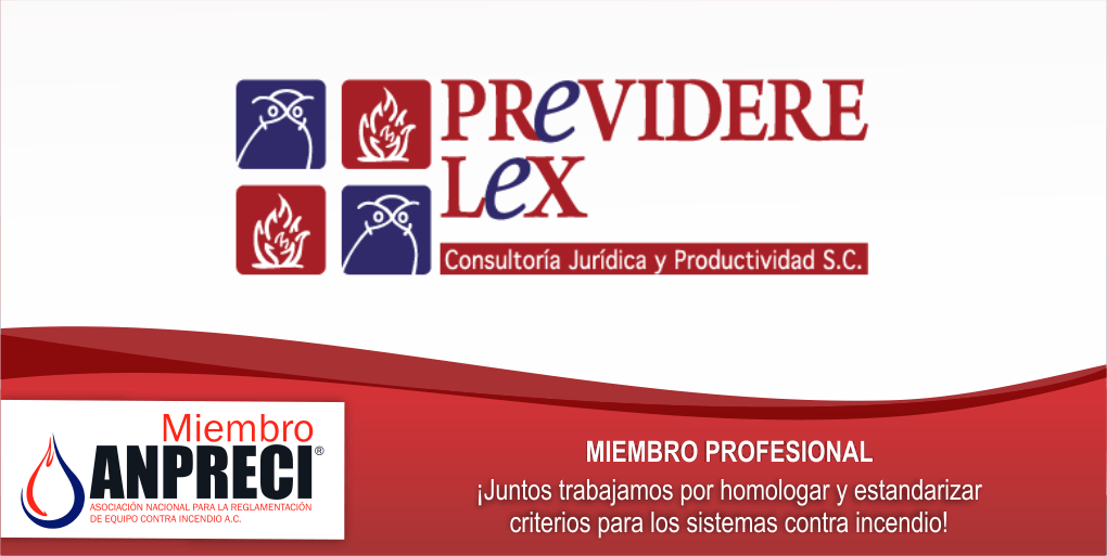 ANPRECI's tweet photo. MIEMBRO PROFESIONAL
@PREVIDERELEX 
Empresa que provee servicios de consultoría, capacitación, seguridad e higiene, protección civil y servicios jurídicos a empresas, gobiernos y personas.
https://t.co/iLNWzj4JeO https://t.co/sz6636tjUf