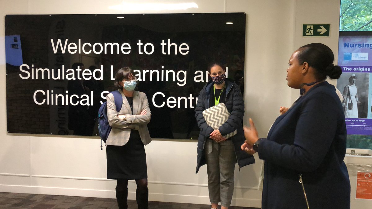 It was great to have a visit from @IFAteched chief executive Jennifer Coupland, who met some of our amazing nursing associate apprentices and watched them in practice 💙 <a href="/NursingKingston/">Kingston University Nursing 💙</a> #WeAreNurses