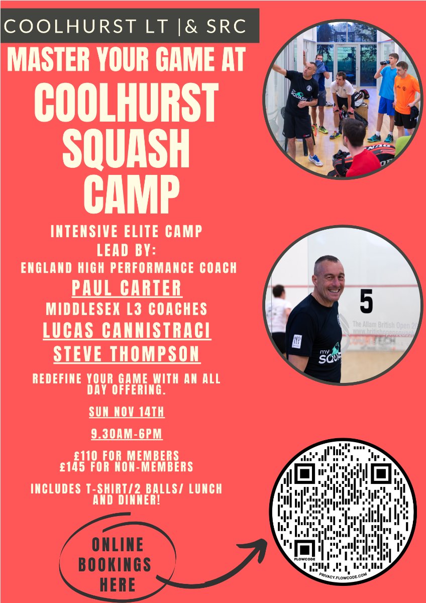 Adult Squash - Day Camp with Paul Carter, Lucas Cannistraci and Steve Thompson! - mailchi.mp/3127b0e74431/a…
