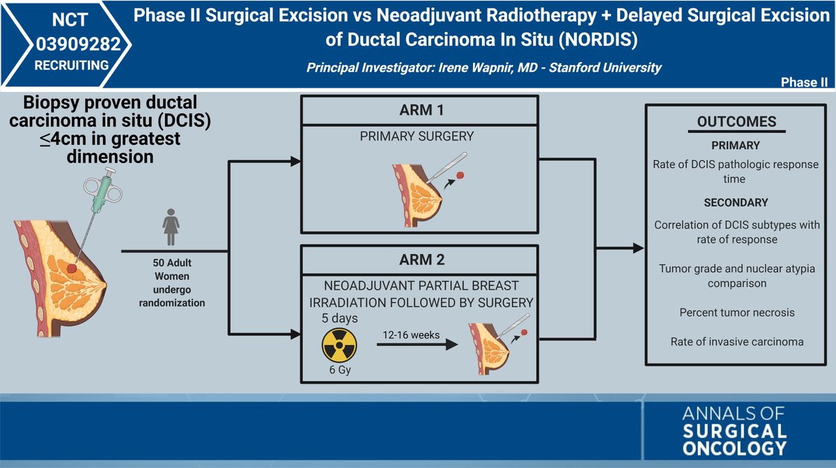 theNCI's tweet photo. Does neoadjuvant #radiotherapy improve outcomes in ductal carcinoma in situ? https://t.co/V1hzgqfZio @AnnSurgOncol @wapnir @NCICCR_SurgOnc #CancerResearch #DCIS https://t.co/OHjp9gOiWv
