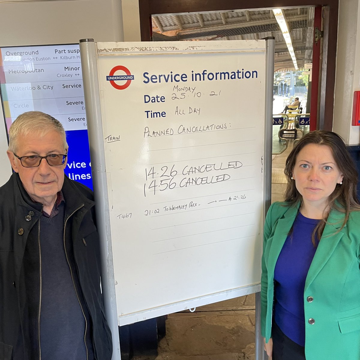 Cancellations to and from Chesham Tube Station are an ongoing nightmare. I have been corresponding with <a href="/TfL/">TfL</a> and working with colleagues in the London Assembly on this. Today I had a productive meeting with Alan from <a href="/CheshamTUG/">CDTUG</a> about the continued disruption.