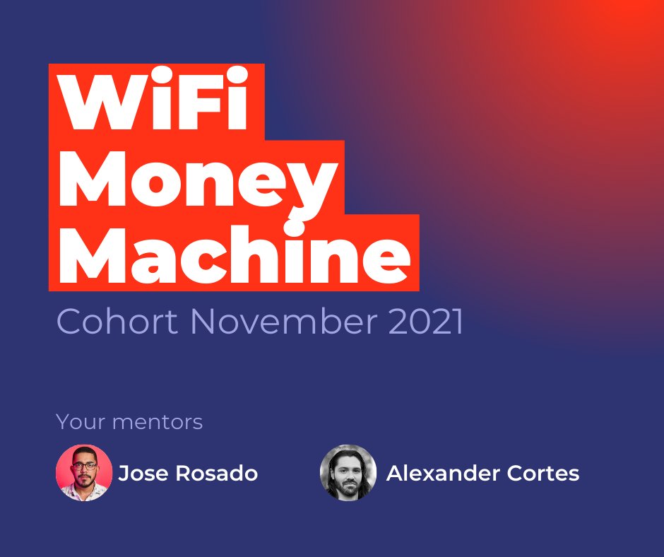 AJA_Cortes's tweet image. Here's a preview of WiFi Money Machine:

&amp;gt; 3x live Zoom sessions
&amp;gt; 3x live workshops with special guests
&amp;gt; 5hrs of video content
&amp;gt; 100+ plug-and-play templates
&amp;gt; Private Discord community

Retweet to get a chance to win a spot.