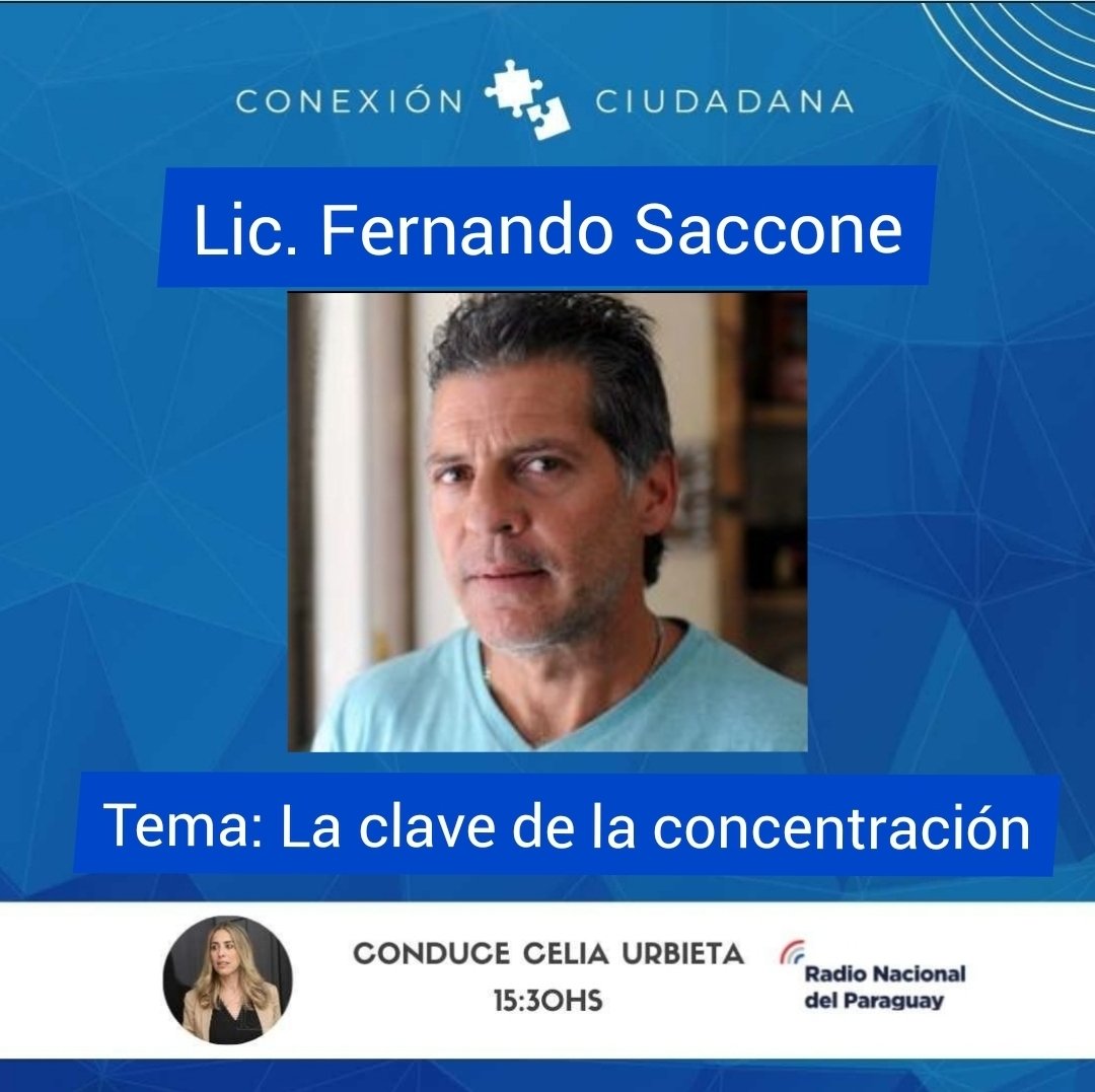 Esta tarde estará con nosotros <a href="/LicFsaccone/">Rugby Mental</a> Fernando Saccone, el Psicólogo más requerido por su experiencia en equipos como <a href="/lospumas/">Los Pumas</a> <a href="/SanJose_Rugby/">San José Rugby y Hockey Club</a> <a href="/AllBlacks/">All Blacks</a>  el deporte y el trabajo, claves del manejo de la presión de ser mejor team del 🌎!