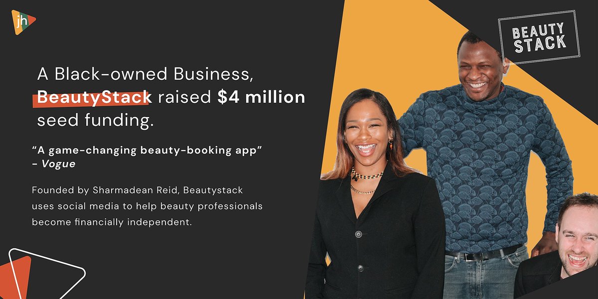 All this week we're sharing amazing stories to celebrate #BlackHistory Month - starting with the brilliant <a href="/beautystack/">beautystack.com</a>, who have just raised $4 million in seed funding 🙌

An inspirational story of black-owned success, showing exactly why diversity in tech is so important ❤️