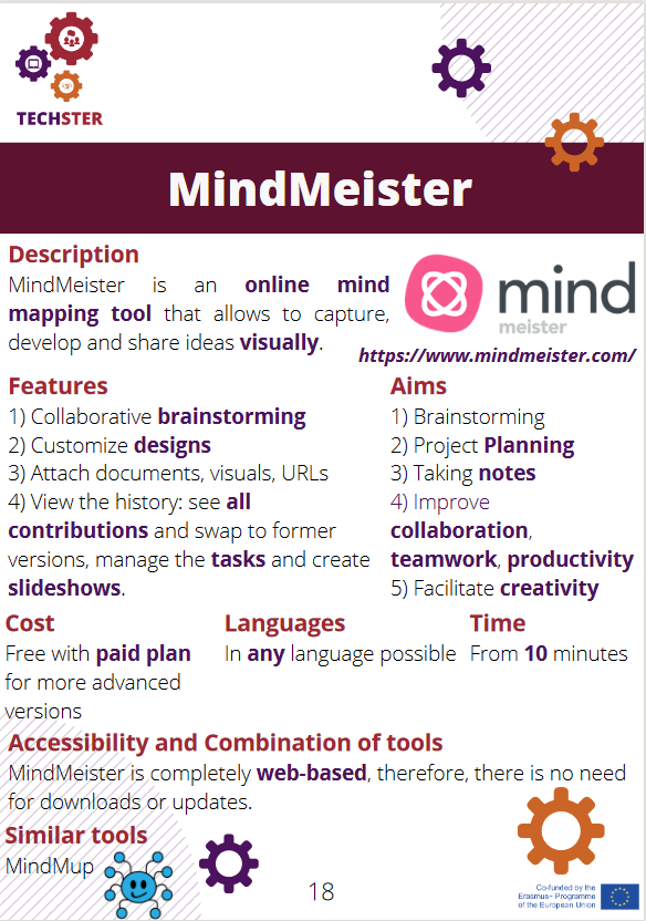 techstereu's tweet image. The next tool, which we want to present is MindMeister!

MindMeister is an online mind mapping tool that allows to capture, develop and share ideas visually.
