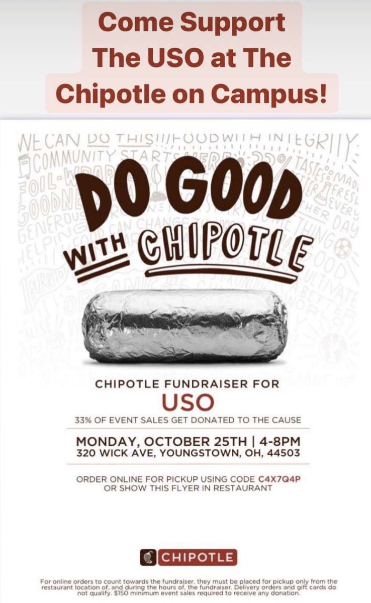 Good day for some chipotle 😋 <a href="/ThetaChiYSU/">Theta Chi YSU</a>