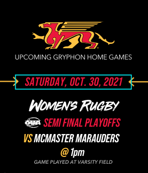 guelph_gryphons's tweet photo. How about a little home playoff action this weekend Gryphons! Tickets on sale today! 

🏑 FH – Oct. 29 – 7pm
🏉 WRUG – Oct. 30 – 1pm
🏉 MRUG – Oct. 30 – 4pm
📍 Varsity Field
🎟 https://t.co/zkH5jKwjNx

#GryphonPride | #UofG https://t.co/uUpaIkQEi2