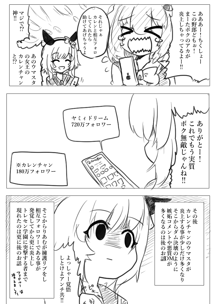 描いてるウマ娘まんがのTトレーナーとその周りの妄想設定 