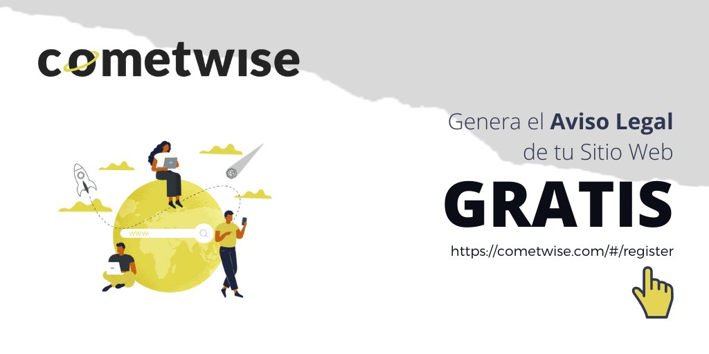 cometwise_esp's tweet image. Utiliza @cometwise_esp para redactar ‼️GRATIS‼️ el #avisolegal de tu🖥️#páginaweb o🛒#tiendaonline acorde al #rgpd #lopdgdd #lssice

ℹ️ cometwise.com/#/register

#textoslegales #términosycondiciones #cmp #transparenciadigital #buenasprácticas #websdeconfianza #protegetuweb #website