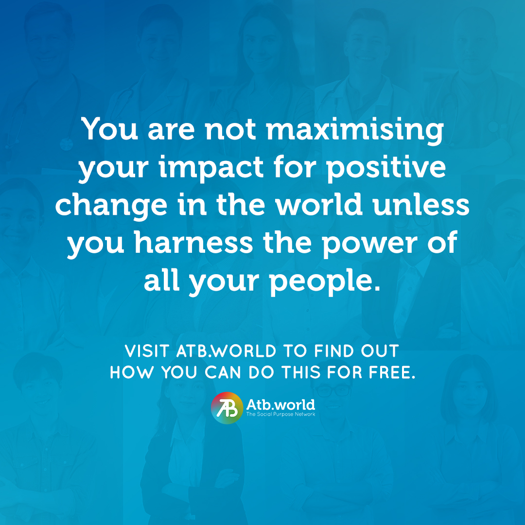 You are not maximising your impact for positive change in the world unless you harness the power of all your people.

Want to know how we can help?
Visit us now at atb.world/partners
or send message to partners@atb.world