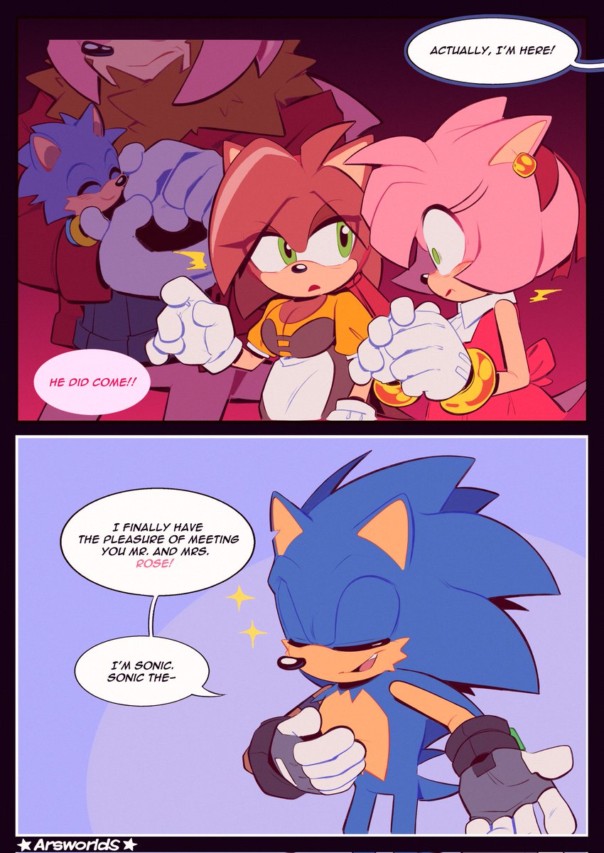 Meeting Mr. and Mrs rose🌹
#sonicthehedgehog ⭐ 