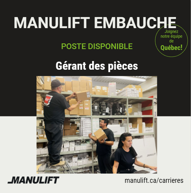 manulift's tweet photo. Manulift est à la recherche d’un gérant des pièces pour notre succursale de Québec!

Postulez aujourd’hui! - https://t.co/zBrTaFyUt3 https://t.co/HyOWDkkHHM