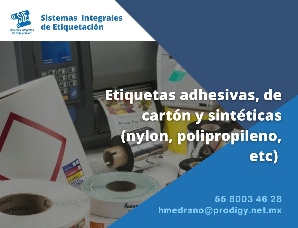 DeSitemas's tweet photo. Las etiquetas adhesivas son parte importante de la presentación del producto, ya que son el primer contacto que los clientes tienen con ellos. No es de extrañar, entonces, que requieran de diseños exclusivos que resalten sobre los de la competencia.
#SIE #etiquetas #impresiones https://t.co/gdpPFaw0AP