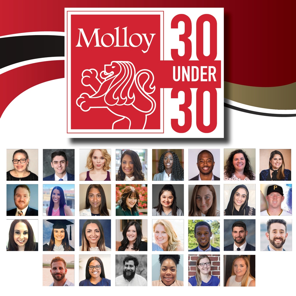 MolloyAlumni's tweet photo. Molloy College’s Office of Alumni Relations and the Alumni Association Board are proud to announce the inaugural 30 Under 30 Young Alumni Award recipients.

Join us in congratulating the 30 Under 30 Recipients! Visit https://t.co/geE1yoqXQ8 for more. 🦁⁠
⁠
#Molloy30Under30 
⁠ https://t.co/5BFhNc1ye5