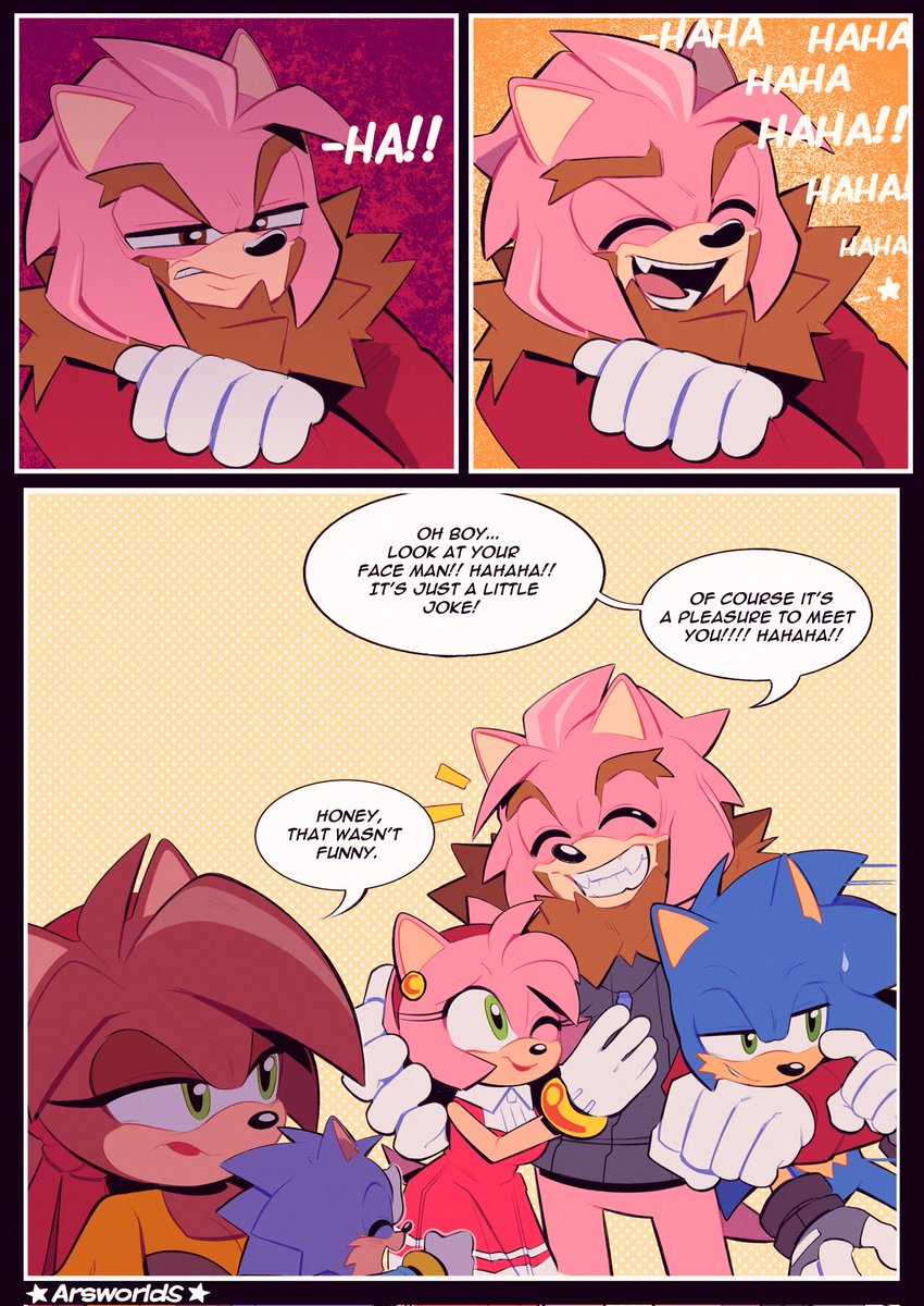 Meeting Mr. and Mrs rose🌹
#sonicthehedgehog ⭐ 