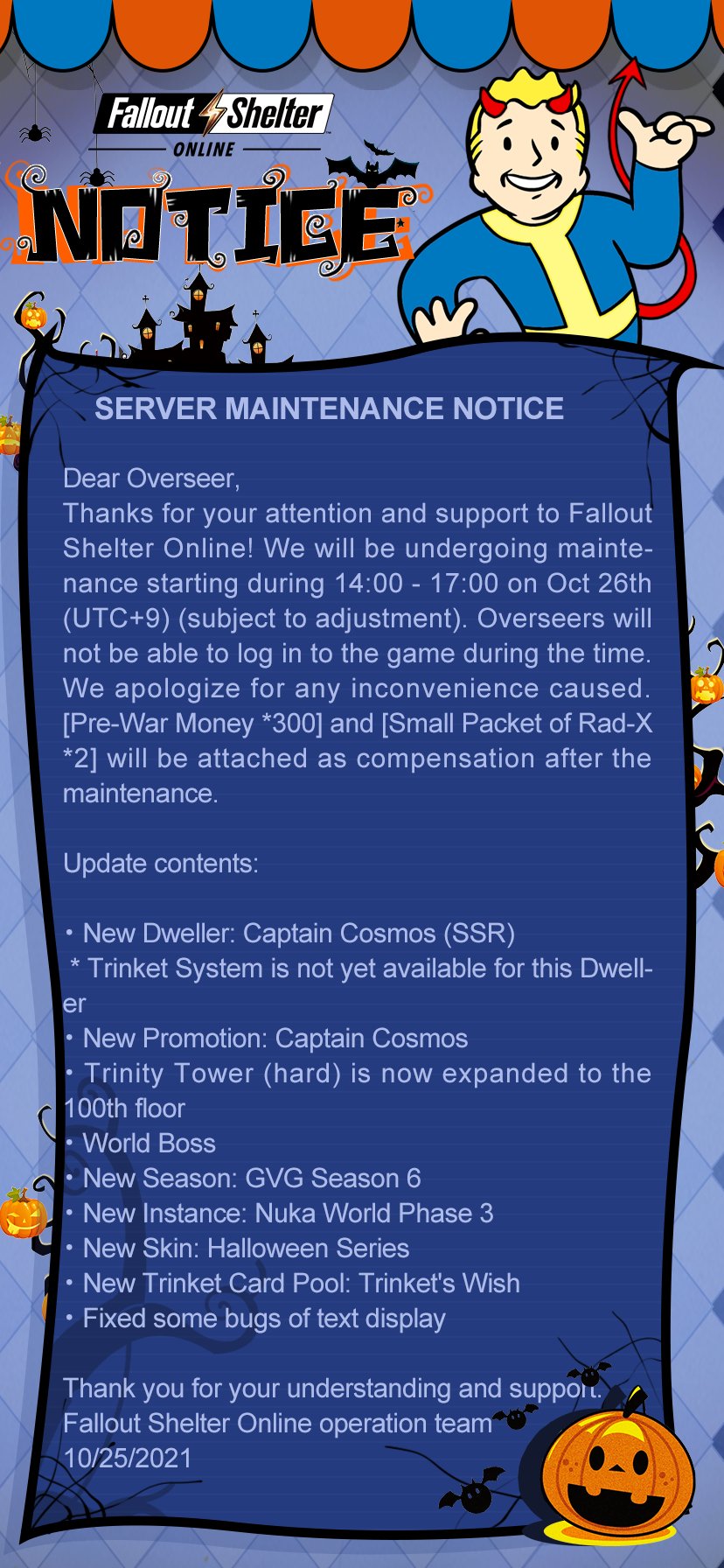 Fallout Shelter Online Asia Fsol_asia Twitter