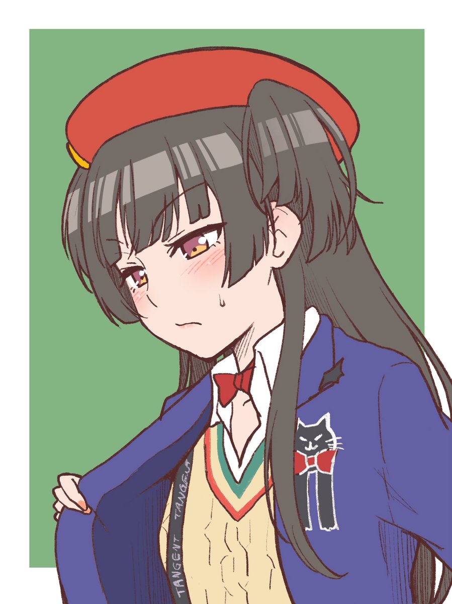 黛冬優子 「#シャニマスPから担当に一言 
 #祝シャニマスハーフアニバ 

…いや、似合っ」|志画内まいと@お助けマン2巻発売中のイラスト