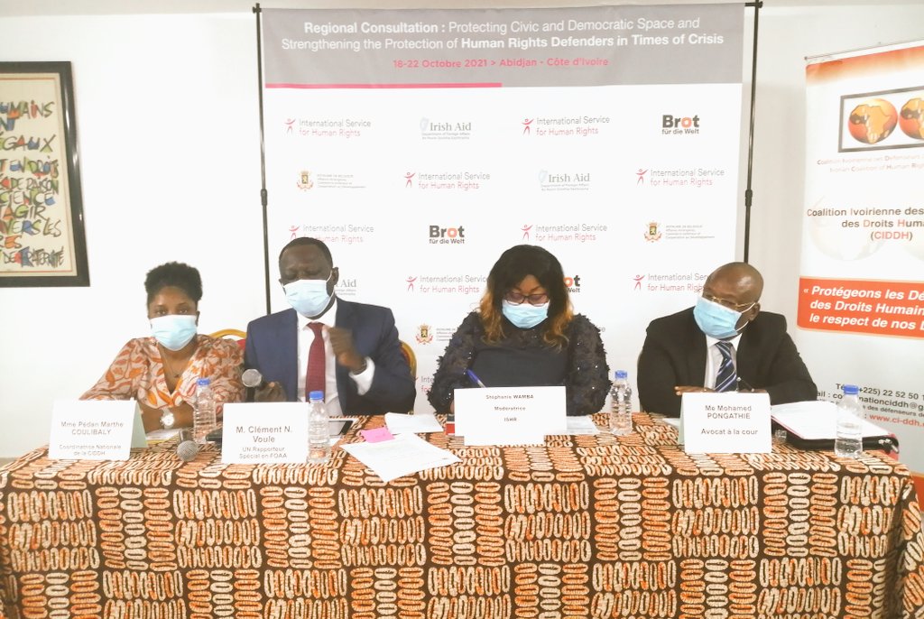 Se tient en ce moment au sein du <a href="/Cndh_ci/">CNDH</a> le panel initié par la CIDDH et <a href="/ISHRglobal/">ISHR</a> sur le thème : Renforcer la collaboration entre les défenseurs des droits humains et les mécanismes internationaux de protection des droits de l'Homme.