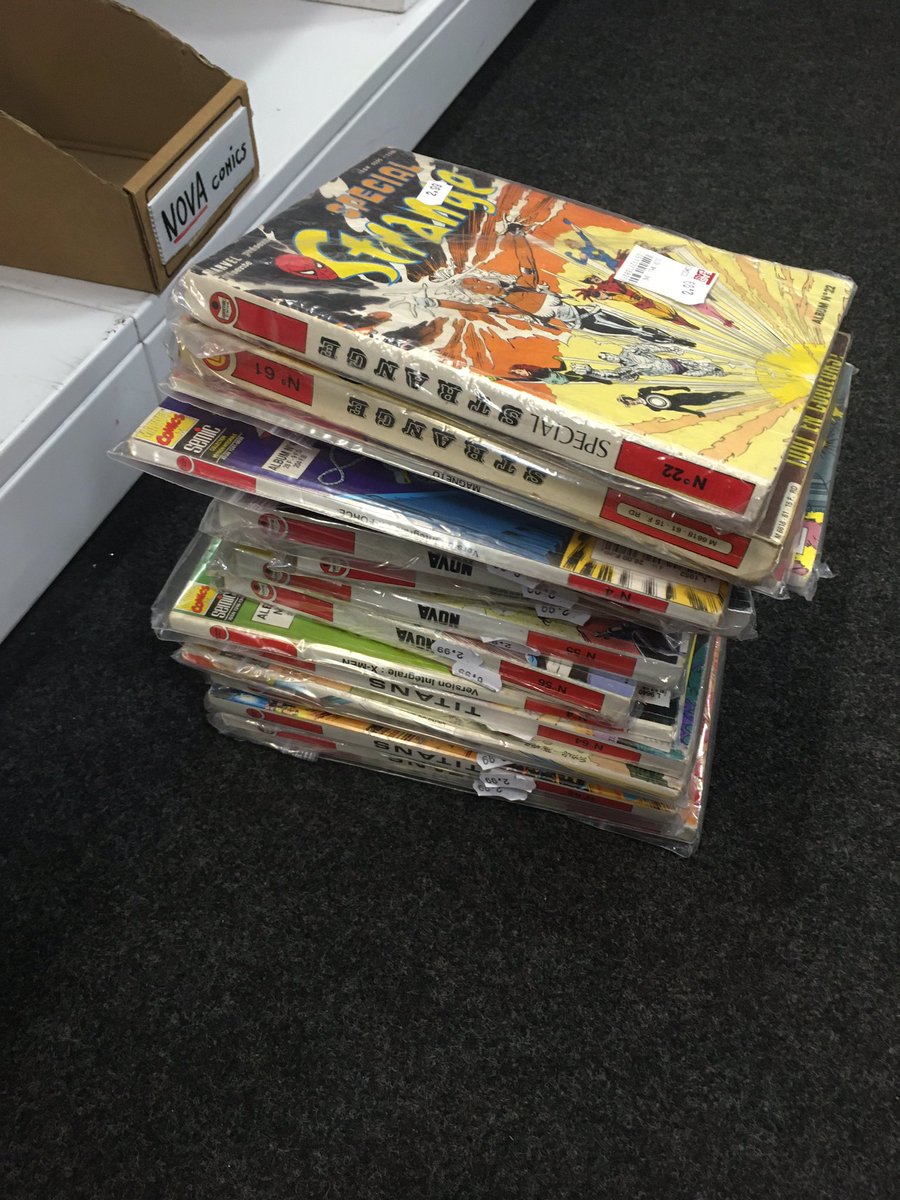 darthfilou's tweet photo. #lesachieztu ca fait plusieurs semaines voire mois que je n’avais pas remis les pieds dans un magasin de #bd #neuf ou #occaz … #jaicraqué d’abord raisonnablement (neuf) puis #lafauteauxmadeleines de @EditionsLug 😅
(Je vais essayer de vous montrer que je n’ai pas TOUT pris) 1/? https://t.co/2Yx0UMR0hZ