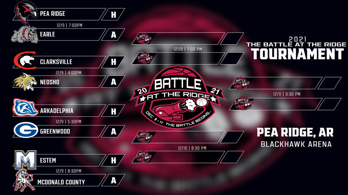 PRHS_Basketball's tweet image. Going to be great 3 days at The Battle At The Ridge! Come out and watch some ball December 9-11 at Blackhawk Arena! #LetTheBattleBegin
