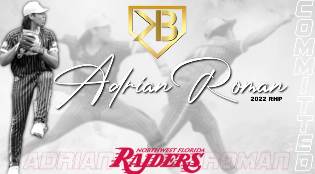 adrn_rmn's tweet photo. God is great! Committed to Northwest Florida State. After praying and talking it over, I have decided this is the best route to take in order to chase my goals of playing pro ball. Looking forward to the journey ahead! @NWFRaiders_BSB @RyanMingin #JucoBandit🏴‍☠️ #GoRaiders🏴‍☠️ https://t.co/9ieYtBNnF4