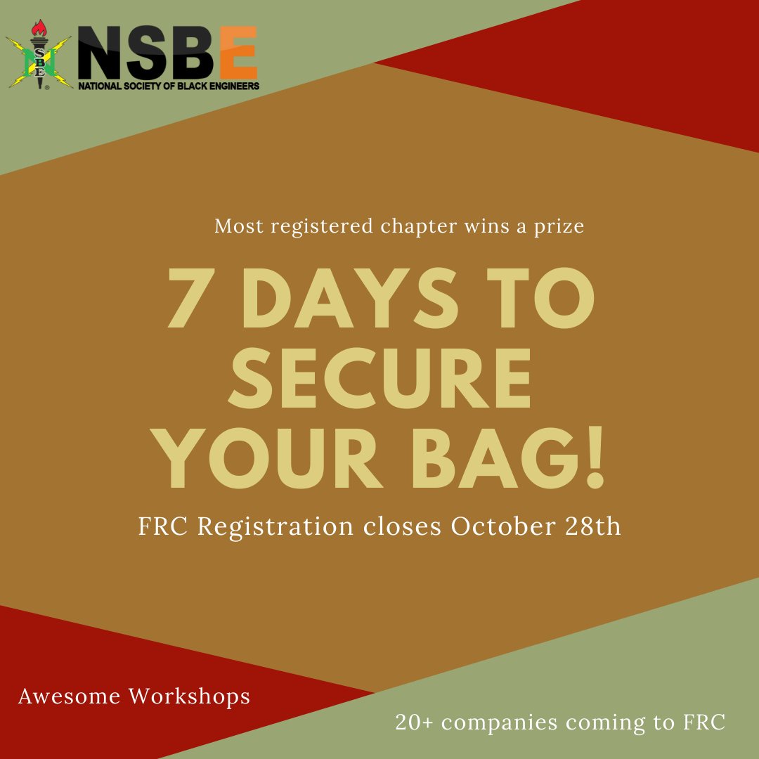 With FRC fast approaching, secure your spot by October 28th to take advantage of what Region V has planned to promote your success!! 

Registration only $40 for Professionals