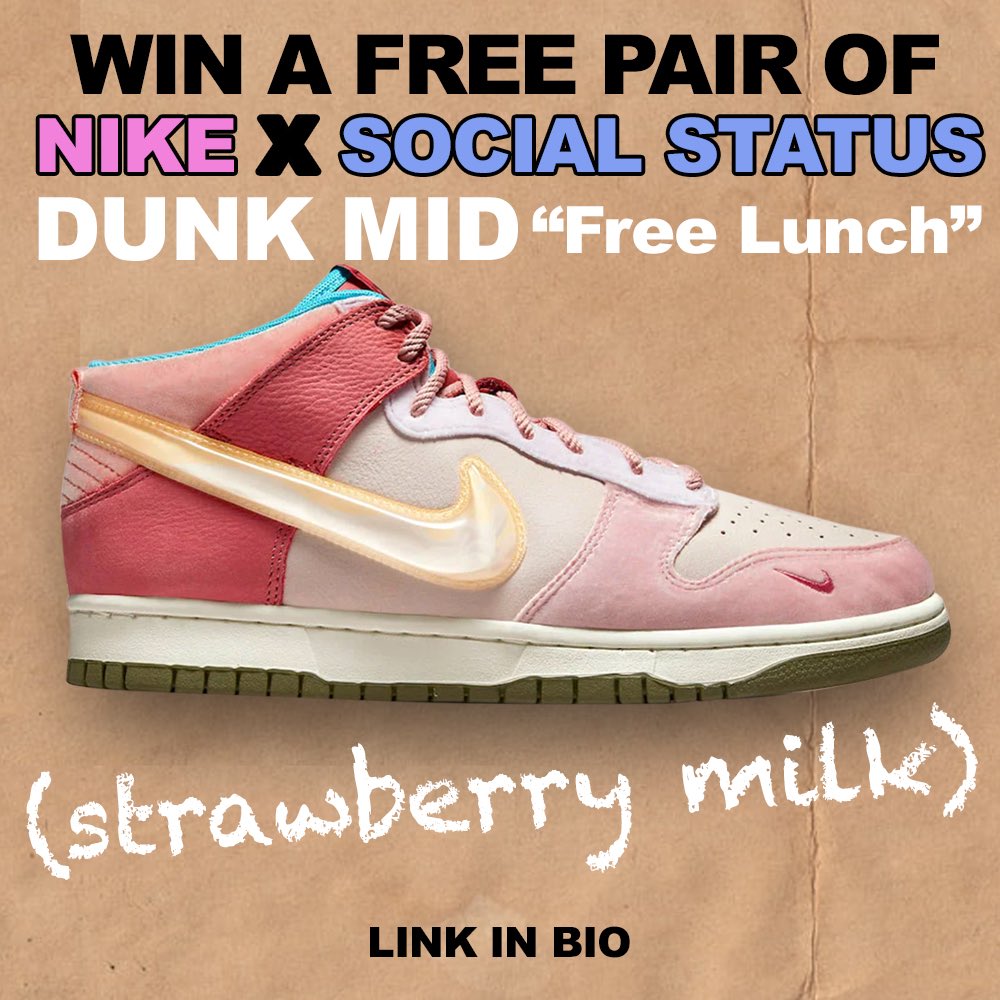 SNEAKERHEADcom's tweet photo. Repost!
https://t.co/vhnZEtbIzk
#sneakergiveaway
#dunkmid
#socialstatusdunks
#nikedunks https://t.co/hWM7kFLKIa