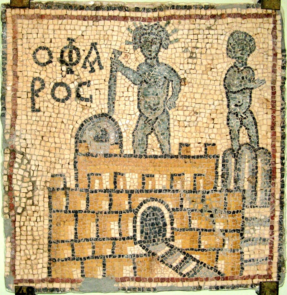 romanarchaeouk's tweet photo. Pharos of Alexandria mosaic, Olbia (Qasr Libya), Libya. The Pharos, a giant lighthouse, was one of the Seven Wonders of the World. Stone from it still lies in Alexandria's eastern harbour &amp; the Citadel of Qaitbay was built from its ruins #RomanLibya #RomanEgypt #MosaicMonday https://t.co/87K8nNNvOb