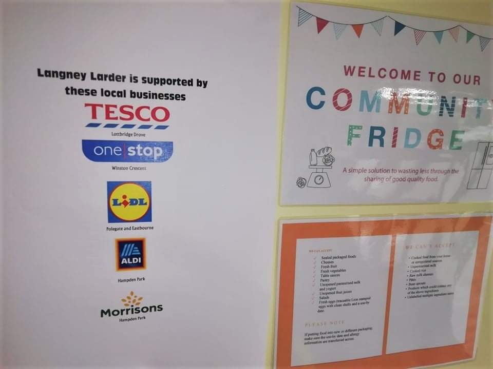 Volunteersnw's tweet photo. Our Langney Larder community fridge is fully stocked for tomorrow (Tuesday). 
Stop by between 10am and noon and pick up 10 items for £2  to prevent food waste and stretch the budget. #CommunityFridge #endfoodwaste #Langney https://t.co/ZYJuhnxX1X