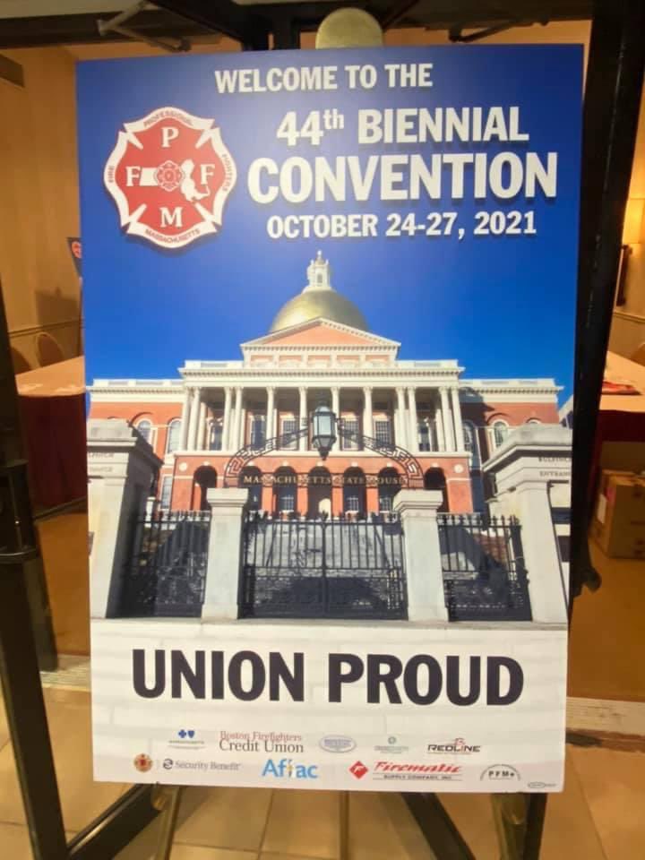 This morning we begin the <a href="/THE_PFFM/">Fire Fighters of MA</a> 44th Biennial Convention.  Proud to see many locals from District 7 in attendance. @IAFFNewsDesk <a href="/LFD_local1841/">Local 1841</a> #UnionProud