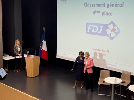 stephane_pallez's tweet photo. C’est une grande satisfaction pour @FDJ d’arriver à la 4e place du palmarès de la #mixité des instances dirigeantes du #SBF120 !
Ce classement concrétise nos actions en faveur de l’#EgaliteFH, l’une de mes priorités depuis mon arrivée au sein du Groupe.
@egalite_gouv https://t.co/xmqcVG3XjM