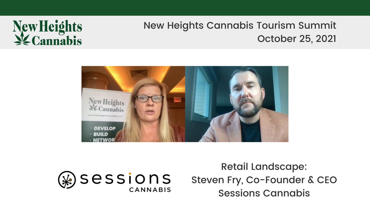 Thanks to Steven Fry, Co-Founder &amp; CEO of Sessions Cannabis for his informative session on the Retail Landscape.  Always a pleasure to hear from this trailblazer in the industry.

<a href="/startyoursesh/">SessionsCannabis</a>

#nhs21
#cannabistourism
#cannabiscanada