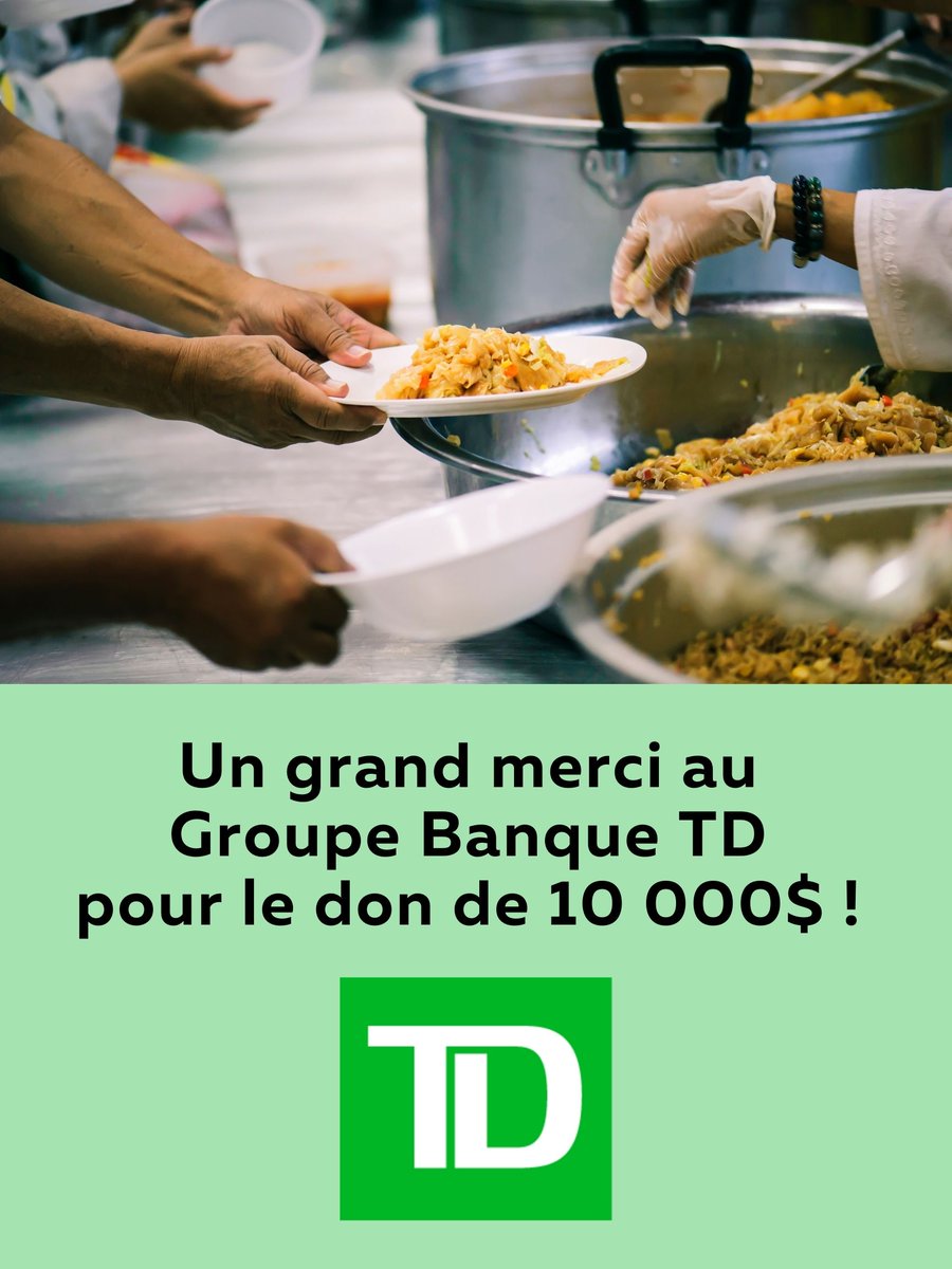 Moisson Montréal (@moissonmtl) on Twitter photo Grâce à notre effet multiplicateur exceptionnel 1$ de don = 15$ de denrées redistribuées, votre don de 10 000$ permettra de partager l'équivalent de 150 000$ de nourriture ! MERCI <a href="/Banque_TD/">TD (Canada)</a> !💚
#donation #philanthropie #banquealimentaire Grâce à notre effet multiplicateur exceptionnel 1$ de don = 15$ de denrées redistribuées, votre don de 10 000$ permettra de partager l'équivalent de 150 000$ de nourriture ! MERCI <a href="/Banque_TD/">TD (Canada)</a> !💚
#donation #philanthropie #banquealimentaire