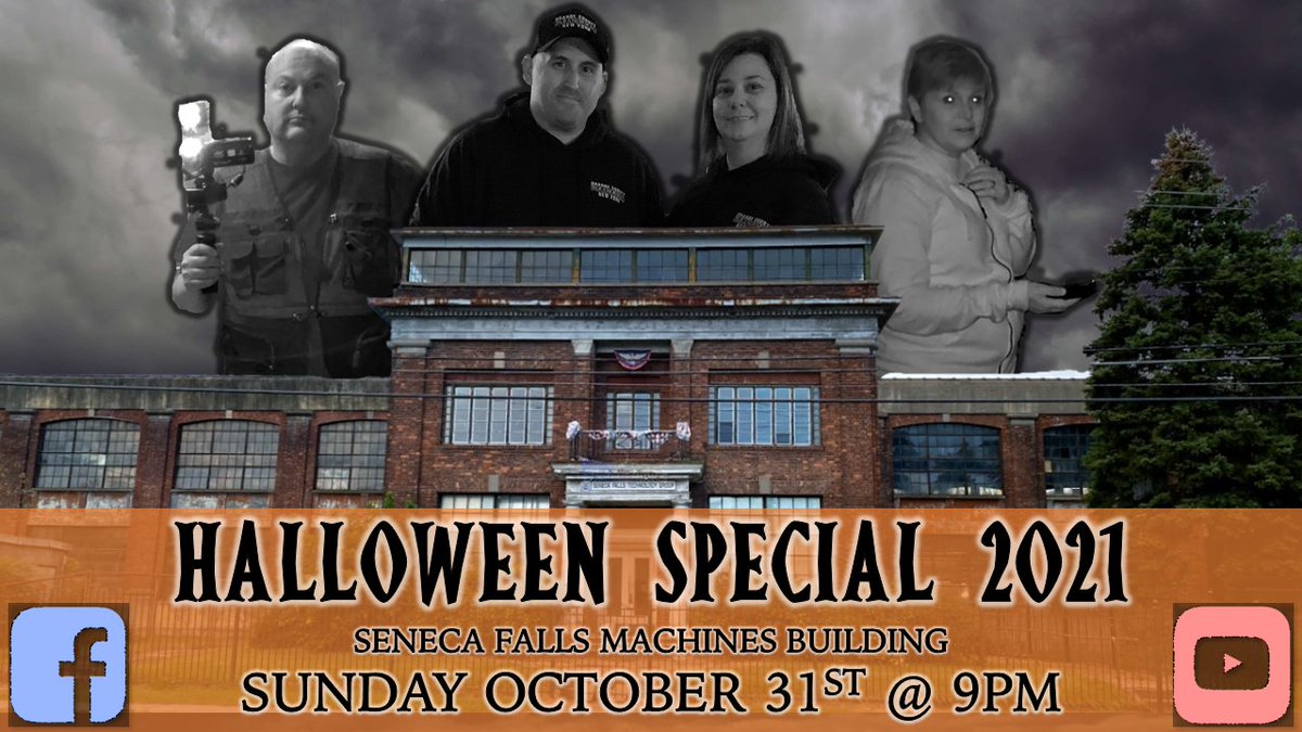 OCParanormalNY's tweet photo. Our Halloween Special will premiere Sunday Night 10/31 at 9PM on YouTube.  Channel link below:
https://t.co/MhahwJ5LT6 https://t.co/HikJGcru3o