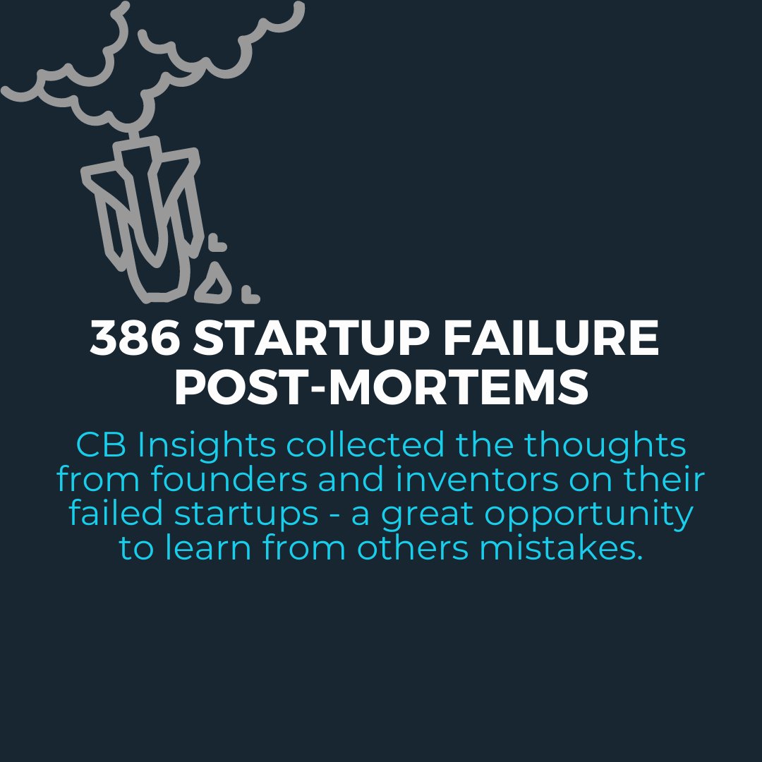 Get some clues of why startup fails on #CBInsights. They compiled post-mortems from founders, investors, and journalists. Read and learn more here: ow.ly/klsb50GwPnY #entrepreneurship #founders #realizeyourstartupdream #bootstrap